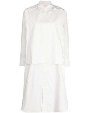 Toogood The Typesetter Cotton Shirt Dress - White