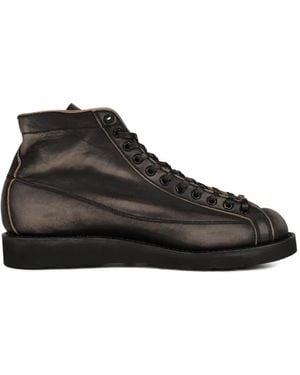 KAMIYA X Brotherbridge Henry Distressed Boots - Black