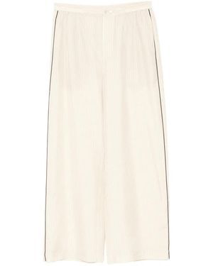 JNBY Pinstripe Textured Pants - White