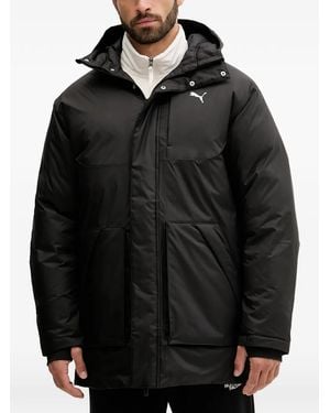 PUMA Hooded Logo Jacket - Black