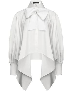 KARL LAGERFELD Camicia Voluminosa Con Fiocco - Bianco