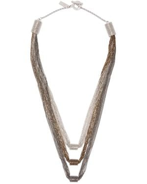 Peserico Halskette im Layering-Look - Mettallic