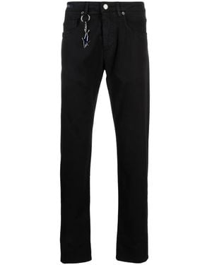 Paul & Shark Shark-Keyring Slim-Cut Trousers - Black