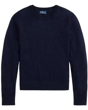 Polo Ralph Lauren Crew-Neck Embroidered Jumper - Blue