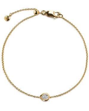 Monica Vinader Pear Diamond Bracelet - Metallic
