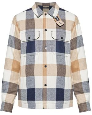 Woolrich Checked Shirt Jacket - White