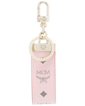 MCM Schlüsselanhänger mit Monogramm - Pink