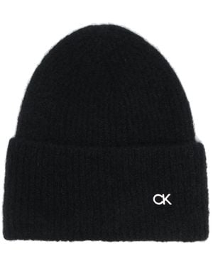 Calvin Klein ニットビーニー - ブラック