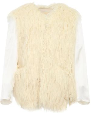 Comme des Garçons Faux-Fur Jacket - Natural