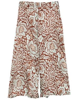 Dixie Floral-print trousers - Weiß