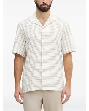 Guess Striped Camp-Collar Shirt - White