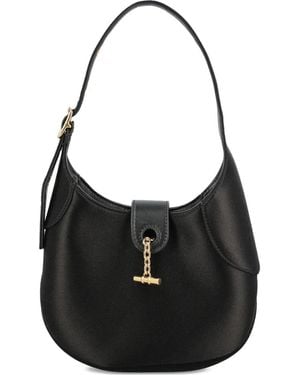 Loro Piana Mini Bobbin Toggle-Fastening Shoulder Bag - Black