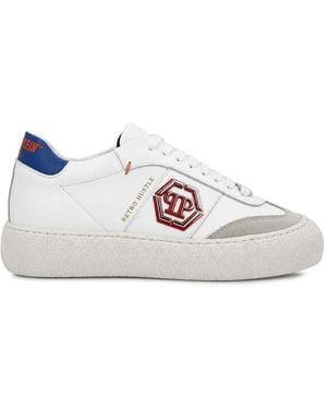 Philipp Plein Baskets Basses Retro Hustle - White