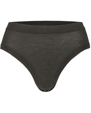 Frenckenberger Elasticated Rib-Knit Briefs - Black