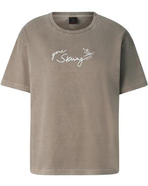 Bogner Fire + Ice Cara Slogan-Print T-Shirt - Grey