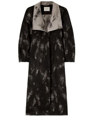 RETORI Manteau Hourglass En Jacquard - Noir