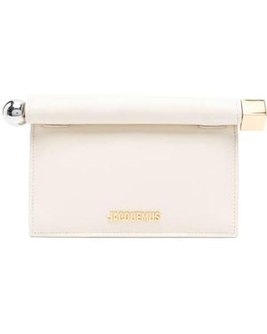 Jacquemus La Petite Pochette Rond Carré - Natural