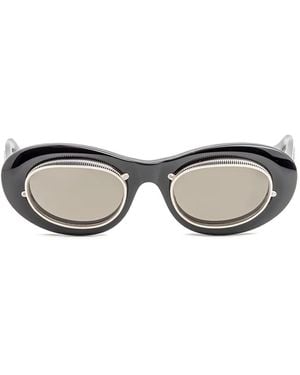 Matsuda Oval-Frame Sunglasses - Grey
