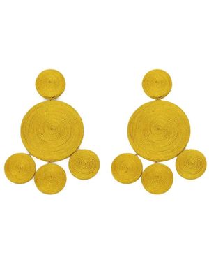 Simon Miller Deco Circle Earrings - Yellow
