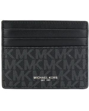 MICHAEL Michael Kors Logo Print Cardholder - Black