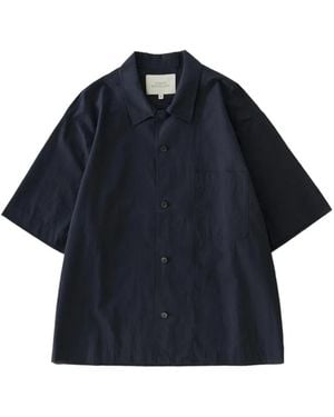 Studio Nicholson Agios Chest-Pocket Shirt - Blue