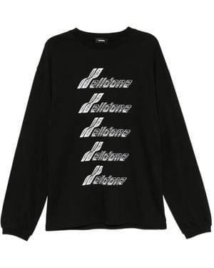 we11done ロゴ Tシャツ - ブラック