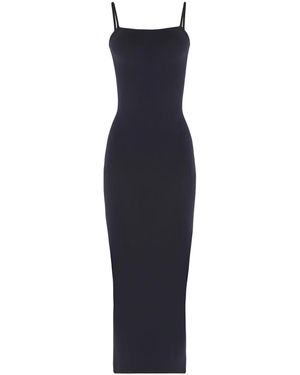 Wolford Robe Mi-Longue Strap Fatal - Bleu