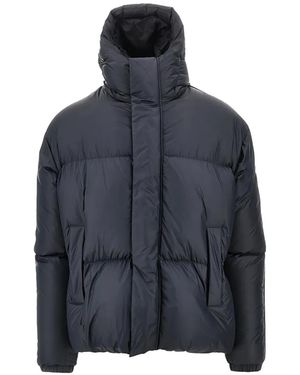 Herno Quilted Hooded Puffer Jacket - Blue
