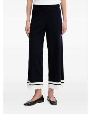 Joseph Ribkoff Striped Cropped Trousers - Black
