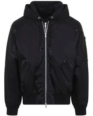 Moose Knuckles Chaqueta Bómber Georgie Con Acabado Satinado - Negro