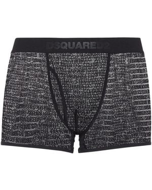 DSquared² Bóxer con logo - Negro
