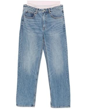Alexander Wang Stretch Cotton Detachable Waistband Jeans - Blue