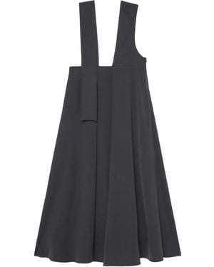 Enfold Pleated midi dress - Negro