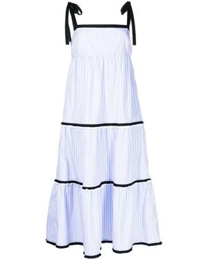 Macgraw Vestido Midi Lulu Con Diseño En Capas - Blanco