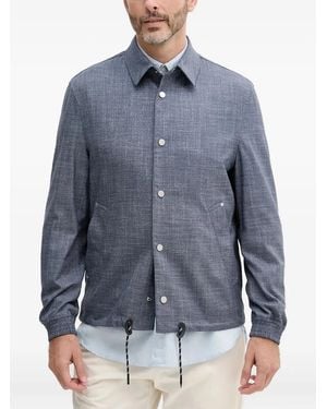 Sisley Button-Fastening Jacket - Blue