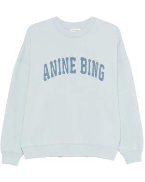 Anine Bing Miles Sweatshirt Pale - Blue