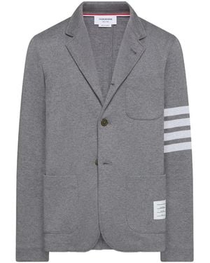 Thom Browne 4-Bar Blazer - Gray