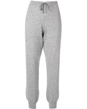 Barrie Drawstring Cashmere Track Trousers - Grey