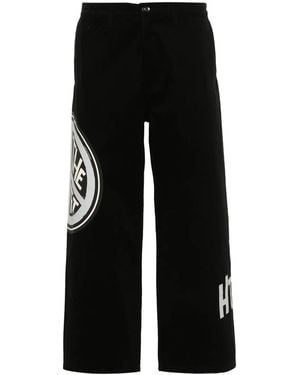 Honor The Gift Peace-Print Straight-Leg Trousers - Black