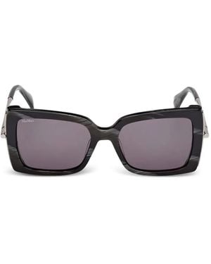 Max Mara Geometric-Frame Sunglasses - Grey