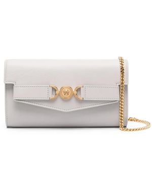 Versace Medusa '95 Leather Clutch Bag - White
