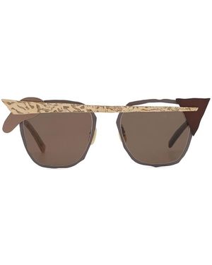 MASAHIROMARUYAMA Mm-0093 Asymmetric Sunglasses - Brown