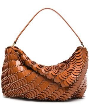 Rabanne Paco Schultertasche - Braun