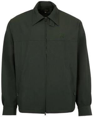 Needles Collared Zip-Up Jacket - Green