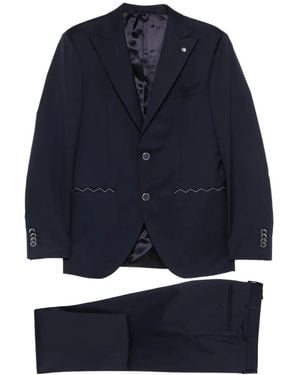Luigi Bianchi Single-Breasted Suit (Set Of Three) - Blue