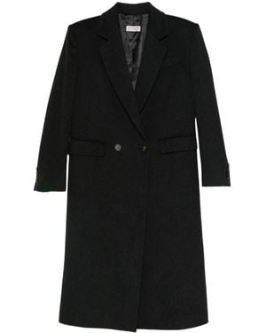 Alberto Biani Doppelreihiger Mantel - Schwarz