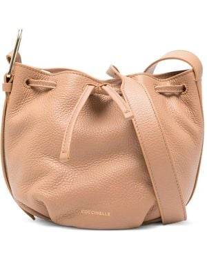 Coccinelle Malory ドローストリング バケットバッグ - ナチュラル