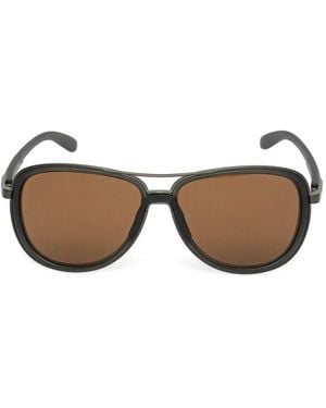 Oakley Metal-Frame Sunglasses - Brown