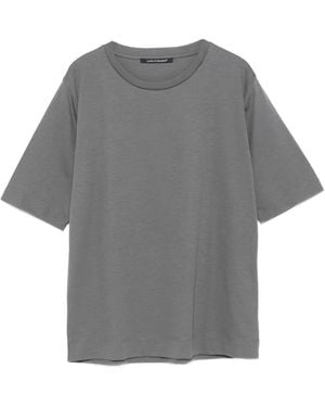 Luisa Cerano Short-Sleeves Cotton T-Shirt - Grey