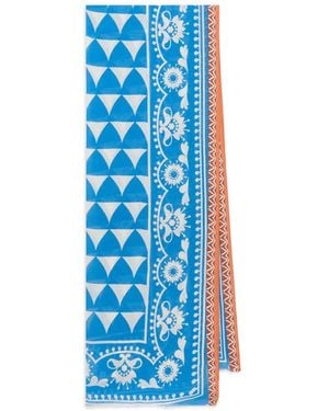 Maliparmi Geometric Printed Scarf - Blue